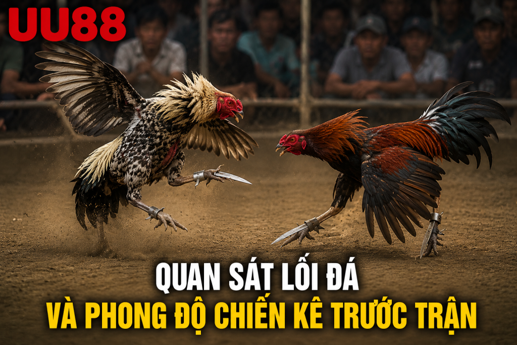Quan sát lối đá và phong độ chiến kê trước trận đấu